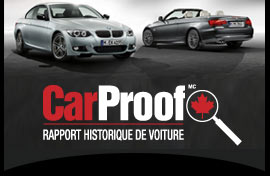 CarProof, rapport historique de voiture CarProof